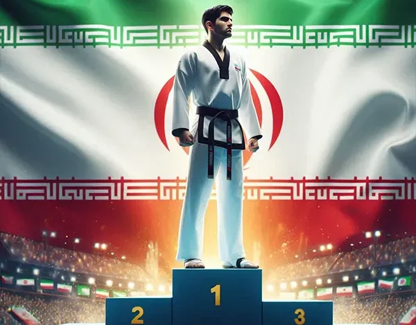 تکواندو کار ایرانی روی سکوی قهرمانی